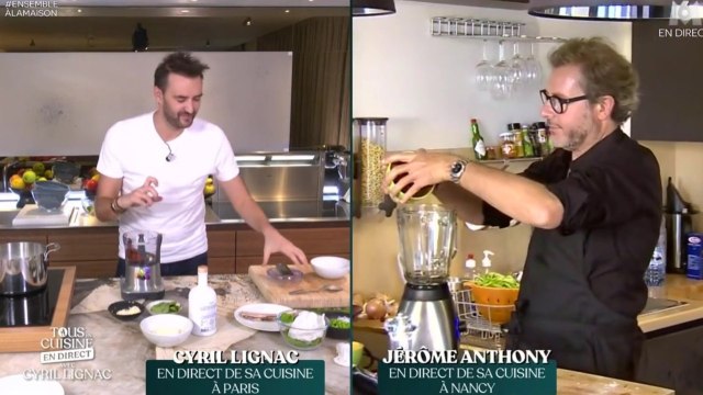 FEMME ACTUELLE - Tous en cuisine : Jérôme Anthony craque au milieu de la recette du jour... à cause d'un mixeur