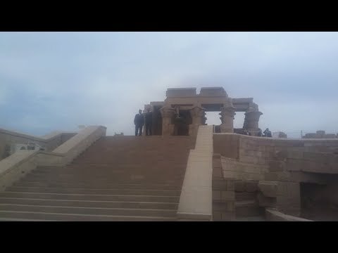 وزير الآثار يفتتح مشروع تخفيض منسوب المياه الجوفية بمعبد كوم أمبو