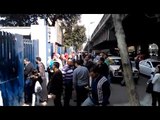 أهالي مصابي حريق محطة مصر يتجمعون أمام مستشفى الهلال والأمن يمنع دخولهم