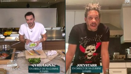 FEMME ACTUELLE - "Tous en cuisine" : JoeyStarr perdu pendant la recette, il s’en prend à Cyril Lignac