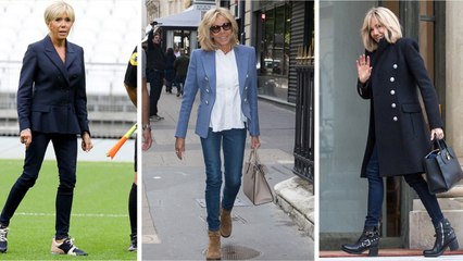 FEMME ACTUELLE - Brigitte Macron élégante même en pantalon : retour sur ses plus beaux looks décontractés