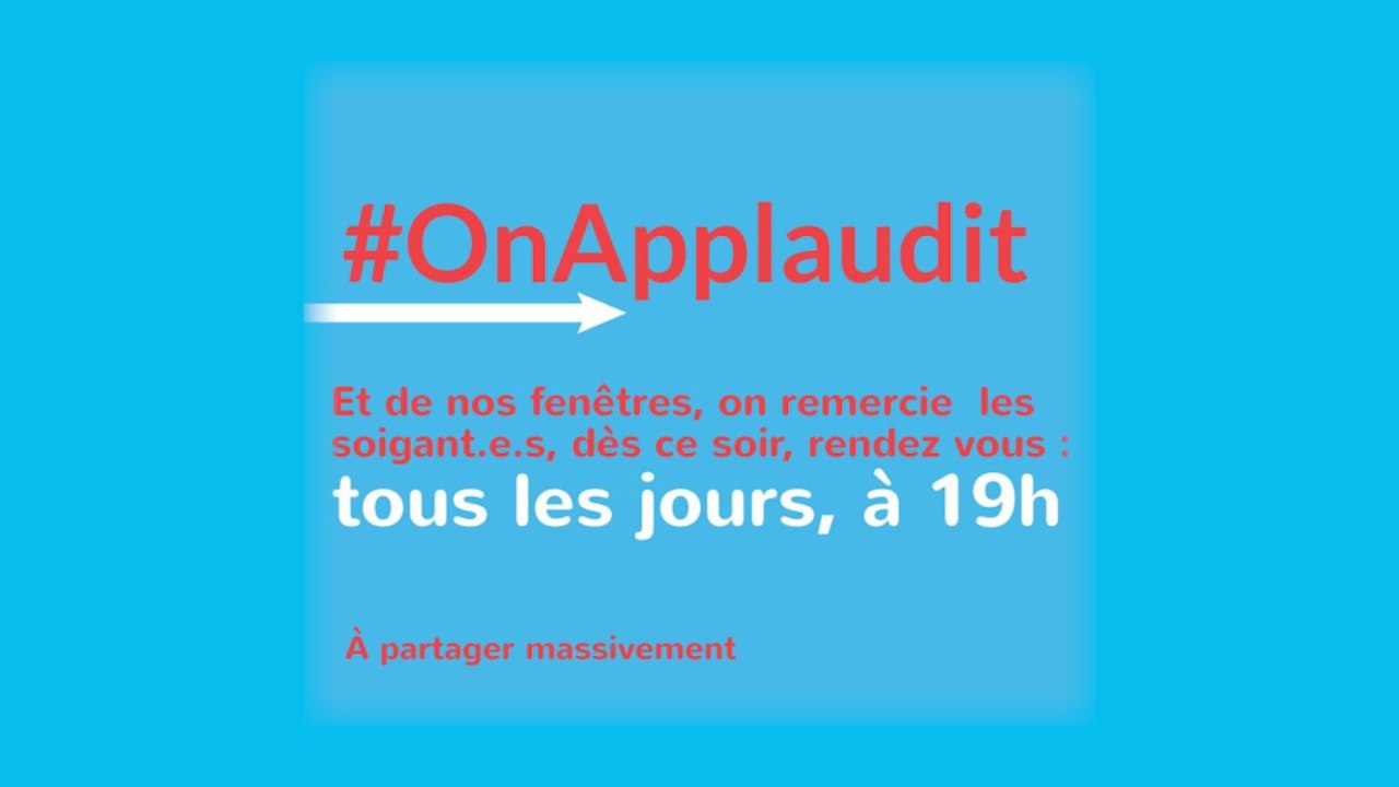 FEMME ACTUELLE - Coronavirus - Des applaudissements pour remercier le personnel soignant