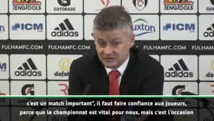 8es - Solskjaer : "Je veux jouer mardi soir, c'est un match important"
