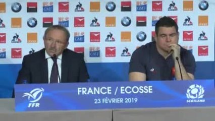 XV de France - Brunel : "Ntamack a bien animé l'équipe"