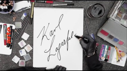 Karl Lagerfeld se dessine - 22 février