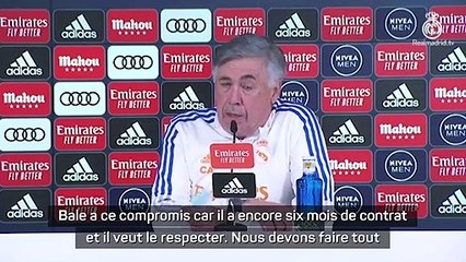 Real Madrid - Ancelotti s'exprime sur l'épineux cas Bale