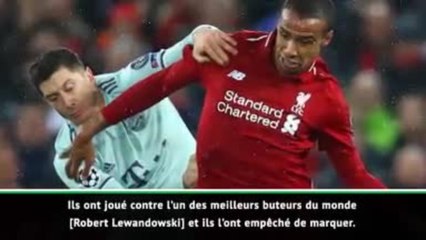 8es - Wijnaldum : "Notre défense a fait un bon travail sans Van Dijk"