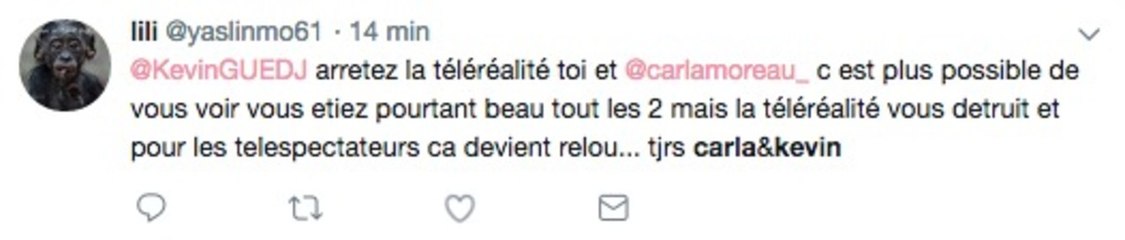 Les Marseillais (W9) : la relation de  Kevin et Carla divisent les internautes !