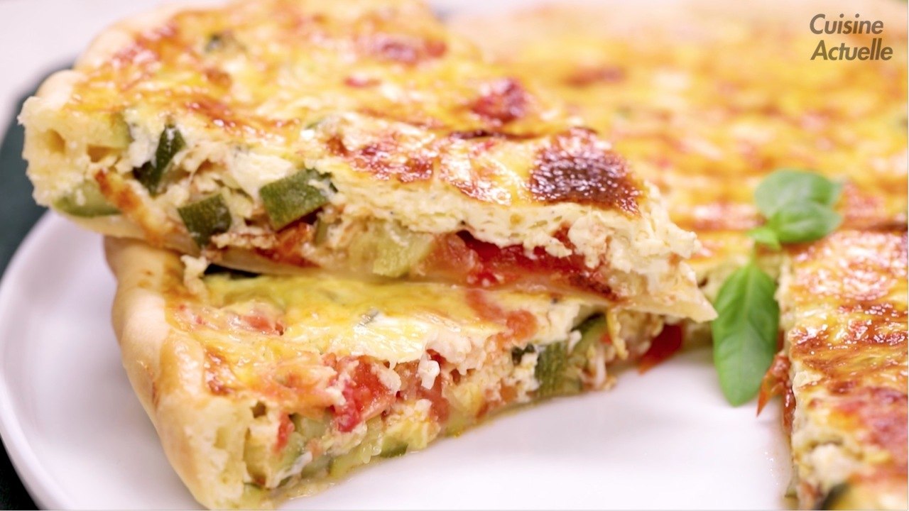 CUISINE ACTUELLE - Quiche courgette tomate