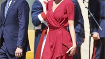 FEMME ACTUELLE - Letizia D'Espagne Fait Sensation Dans Une Robe Rouge Glamour