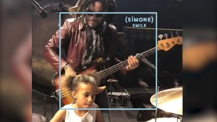 SIMONE : Lenny Kravitz rencontre une jeune batteuse