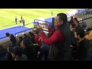 فرحة جمهور الأهلي بإحراز معلول الهدف الثاني في شباك المصري