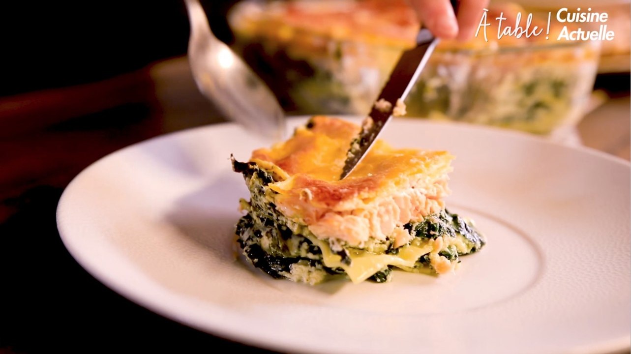 CUISINE ACTUELLE - À table avec la rédac' ! Les lasagnes saumon ricotta épinards de Marion