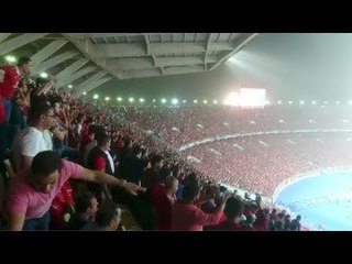 فرحة الجمهور بالهدف الأول للنادي الأهلي