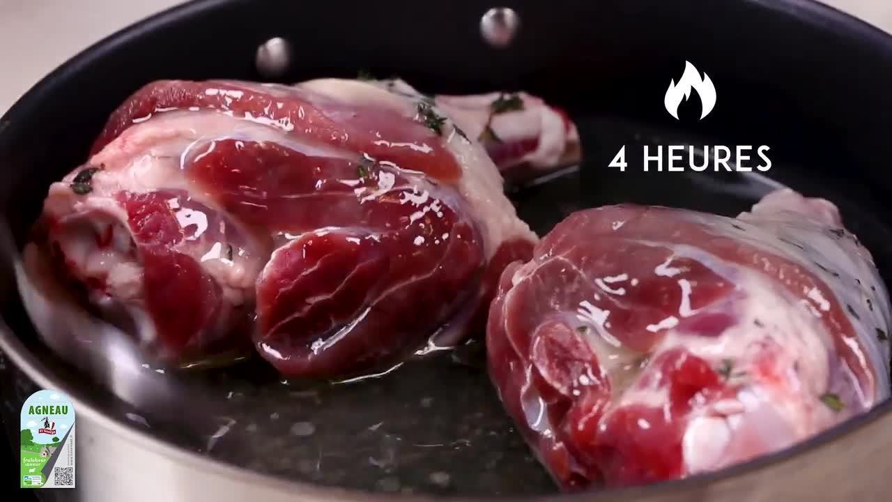 CUISINE ACTUELLE : jarret d'agneau St George confit