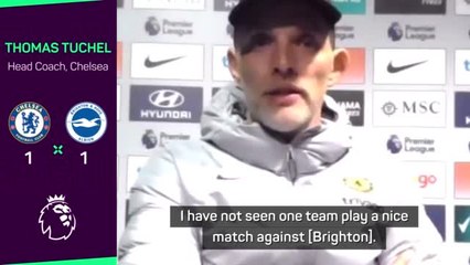 Tuchel angered at decisions after Chelsea draw with Brighton