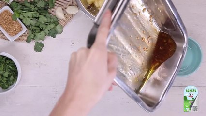 Poitrine d'agneau St George sauce aigre douce