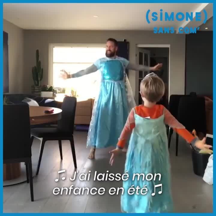 SIMONE : Ce papa et son fils nous offrent le remake le plus génial de "La Reine des Neiges"