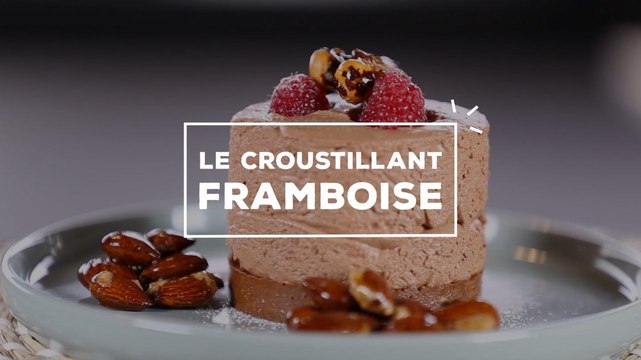 Le croustillant framboise, avec la cuisine de Bernard