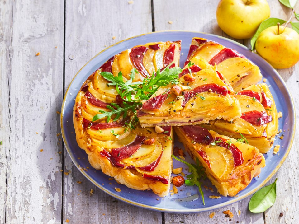 Tatin au magret et aux deux pommes