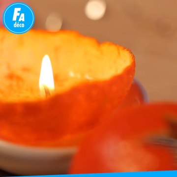 FEMME ACTUELLE - Comment créer une jolie bougie à partir d'une clémentine ?