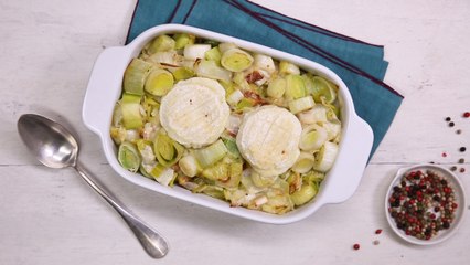 Fondue de poireaux au chèvre