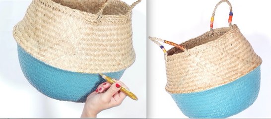 FEMME ACTUELLE DIY Vidéo : facile et rapide, un panier en osier personnalisé