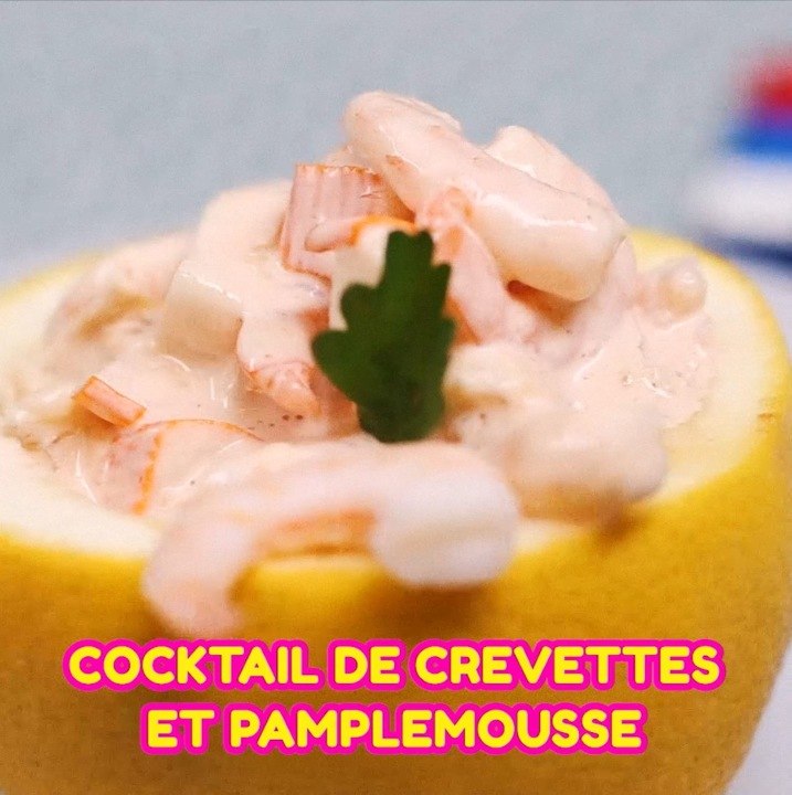 CUISINE ACTUELLE - Retour dans les années 80 : Cocktail de crevettes et pamplemousse