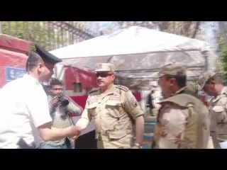 مسؤول تأمين قطاع المعادي يتفقد لجان التصويت على التعديلات الدستورية