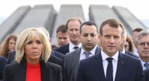 FEMME ACTUELLE - Brigitte Macron : un look en rouge et noir ultra-chic à Érévan