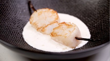Brochettes de Saint-Jacques à la vanille