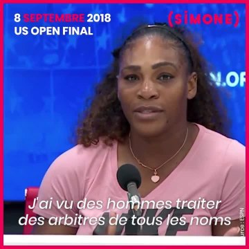 SIMONE : Serena Williams accuse un arbitre de sexisme