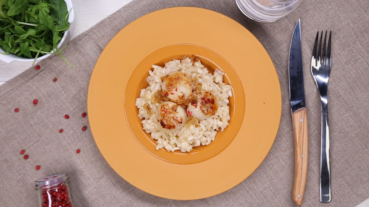CUISINE ACTUELLE - Risotto aux Saint-Jacques