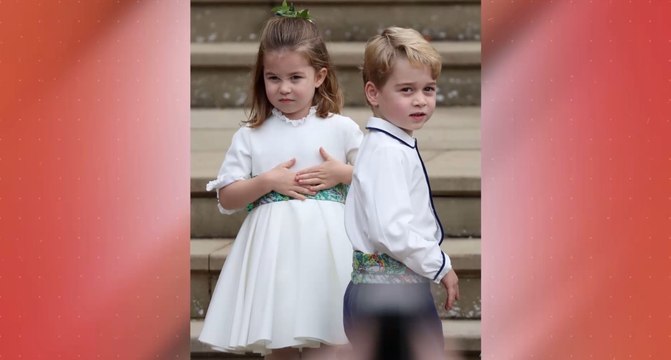 FEMME ACTUELLE - Mariage d'Eugénie d'York : George et Charlotte font le show en garçon et demoiselle d'honneur