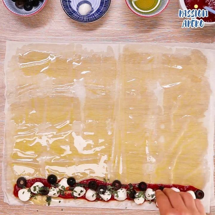 Escargots filo pizza