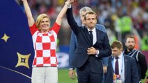 FEMME ACTUELLE - Emmanuel Macron et Kolinda Grabar-Kitarovic très complices lors de la finale