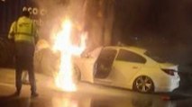 İzmir’de feci kaza! Otomobilin sürücüsü yanarak can verdi