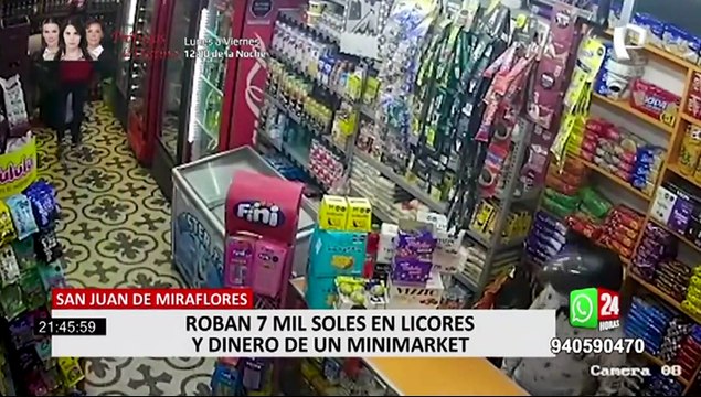 SJM: hampones ingresan a minimarket y se llevan 7 mil soles