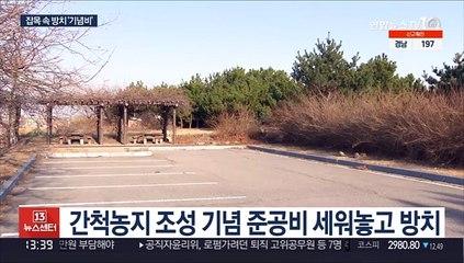 '시화호 간척지 기념비' 잡목 속 방치…불법 건축물까지