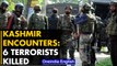 Kashmir encounters: 6 terrorists killed, including 2 Pakistani nationals | Oneindia News