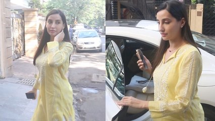 Nora Fatehi ने  दिखाया अपना Traditional Avtaar, मीडिया को देख लगाई दौड़ | FilmiBeat