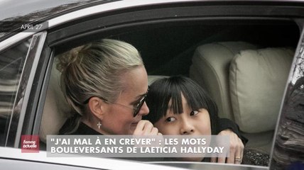 FEMME ACTUELLE - "J'ai mal à en crever" : les mots bouleversants de Laeticia Hallyday