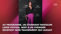 FEMME ACTUELLE - Alessandra Sublet en chemisier transparent et pantalon flashy