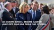FEMME ACTUELLE - Brigitte Macron, chic en petite robe courte aux bras d’Emmanuel Macron