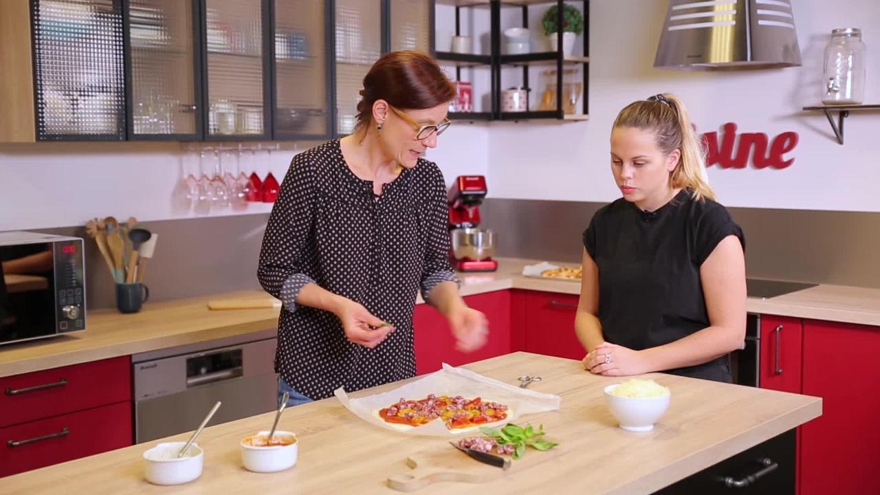 Recette de pizza tressée en live