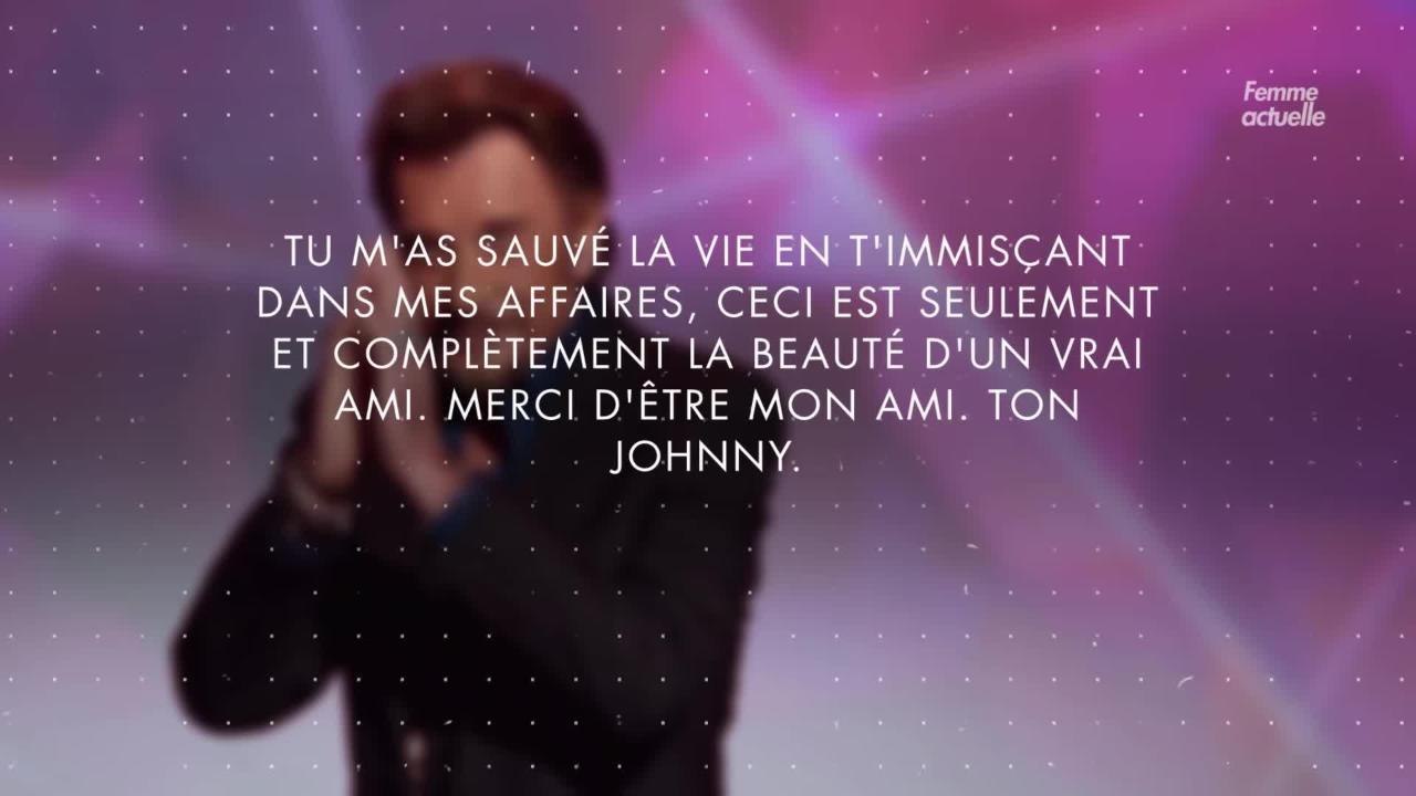 FEMME ACTUELLE Johnny Hallyday une lettre écrite au