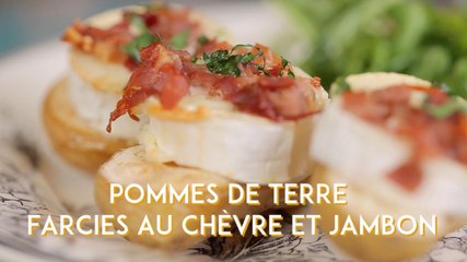 CUISINE ACTUELLE : Pommes de terre farcies au chèvre et jambon