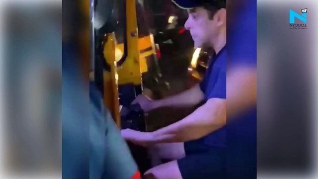 Watch, Salman Khan drives an Auto-Rickshaw on the streets of Panvel