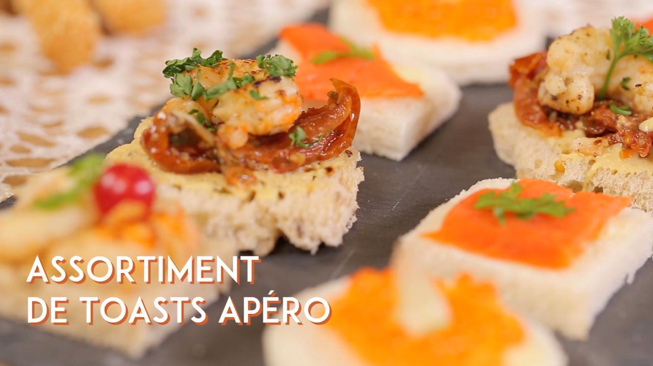 Toasts Apéritifs à Préparer à L Avance Assortiment de toasts apéro facile : découvrez les recettes de Cuisine  Actuelle