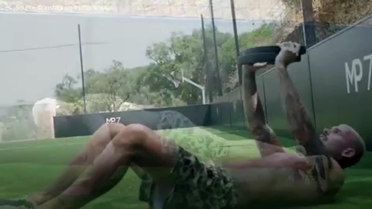 FEMME ACTUELLE - Matt Pokora, torse nu et sexy en pleine séance de sport